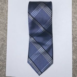 Michael Michael Kors Men’s Blue Plaid Silk Tie